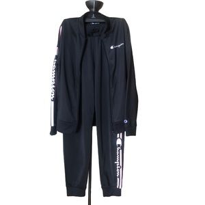 Champion Girls Black Tracksuit